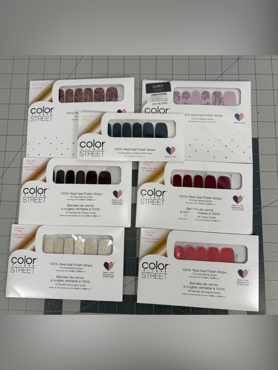 Color Street Other - Color Street Nail Polish Strips Lot of 7 Glitter Solid & Pattern
